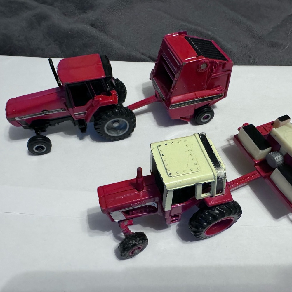 Vintage toy tractors